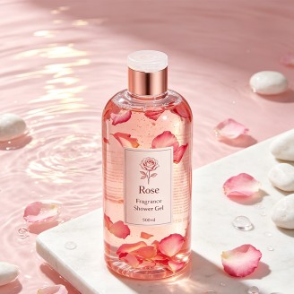 Natural Rose Long-Lasting Fragrance Moisturizing & Smoothing Body Wash