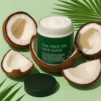 Deeply Moisturizing Coconut Oil & Tea Tree Repair Hair Mask