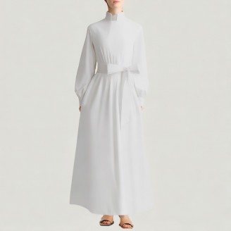 Medieval Gothic High-Neck Long-Sleeved Women's Dress