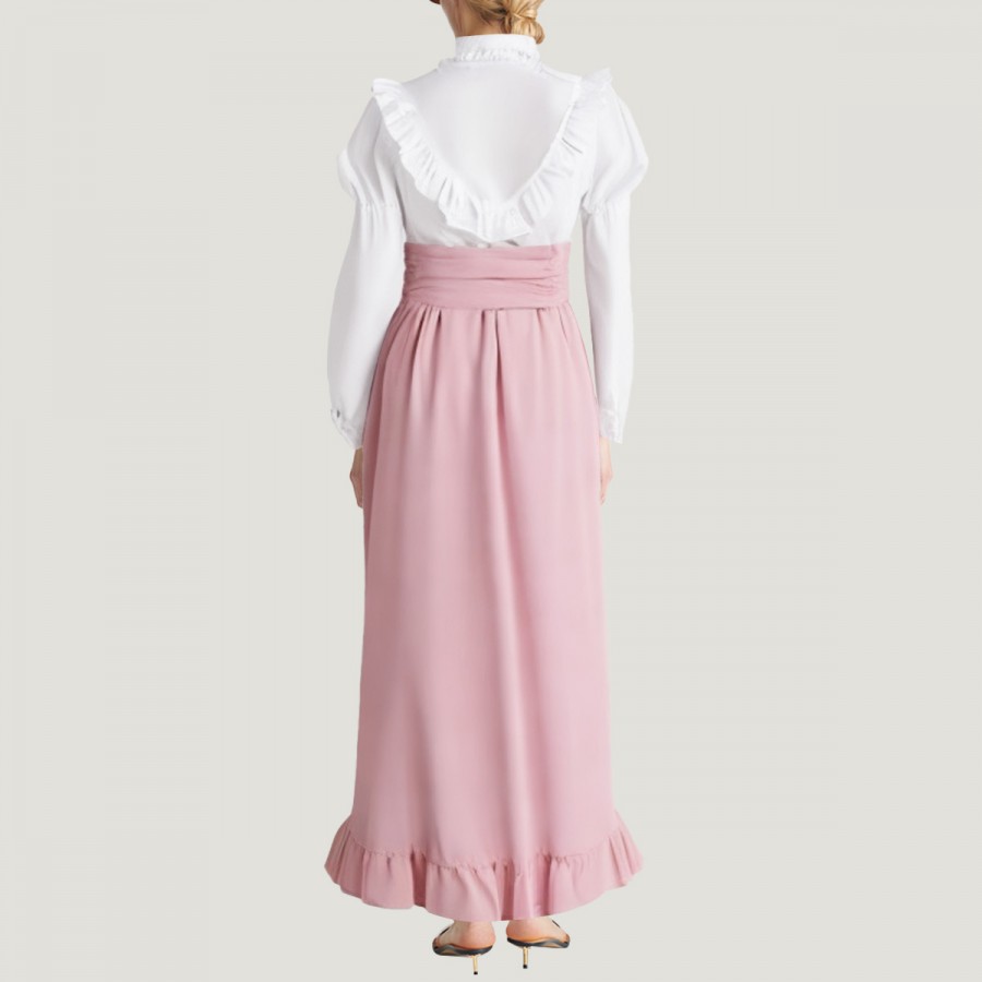 Pure and Fresh Color-Block Women's Maxi Dress