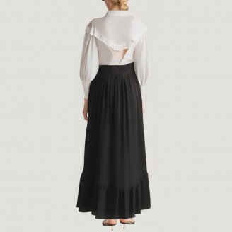 Victorian retro V-neck long-sleeved dress