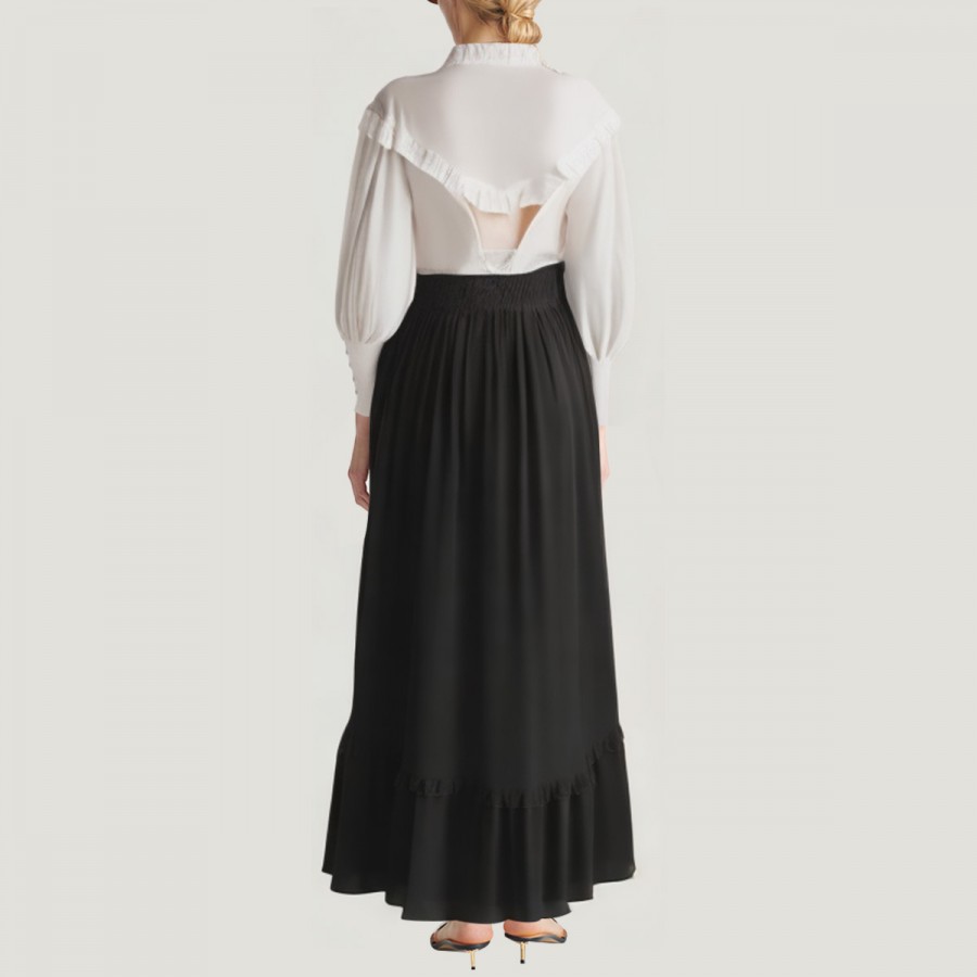 Victorian retro V-neck long-sleeved dress