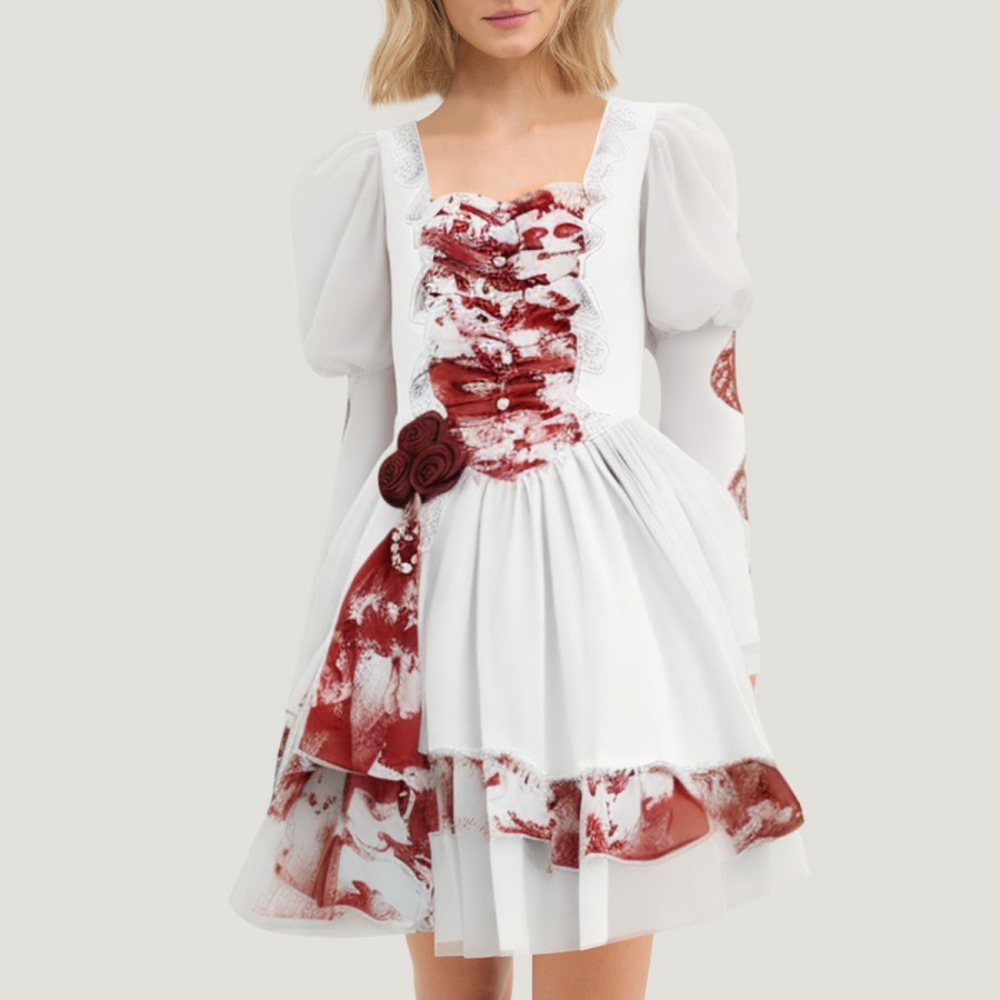 Gothic Lolita Bloody Bride Dress