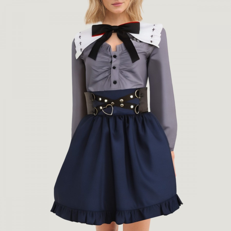 Virtual idol gender-swap cosplay set