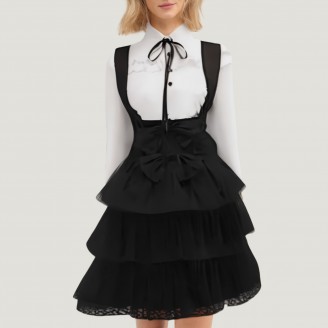 Classic retro Lolita long-sleeved dress