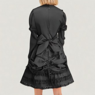 Black Gothic Lolita Multi-Layer Dress