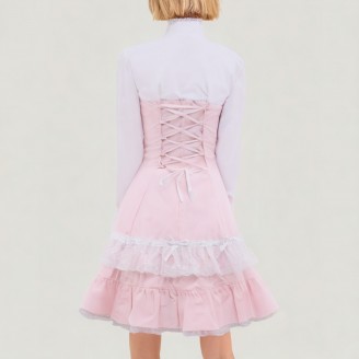 Pink Lolita Ruffled Dress