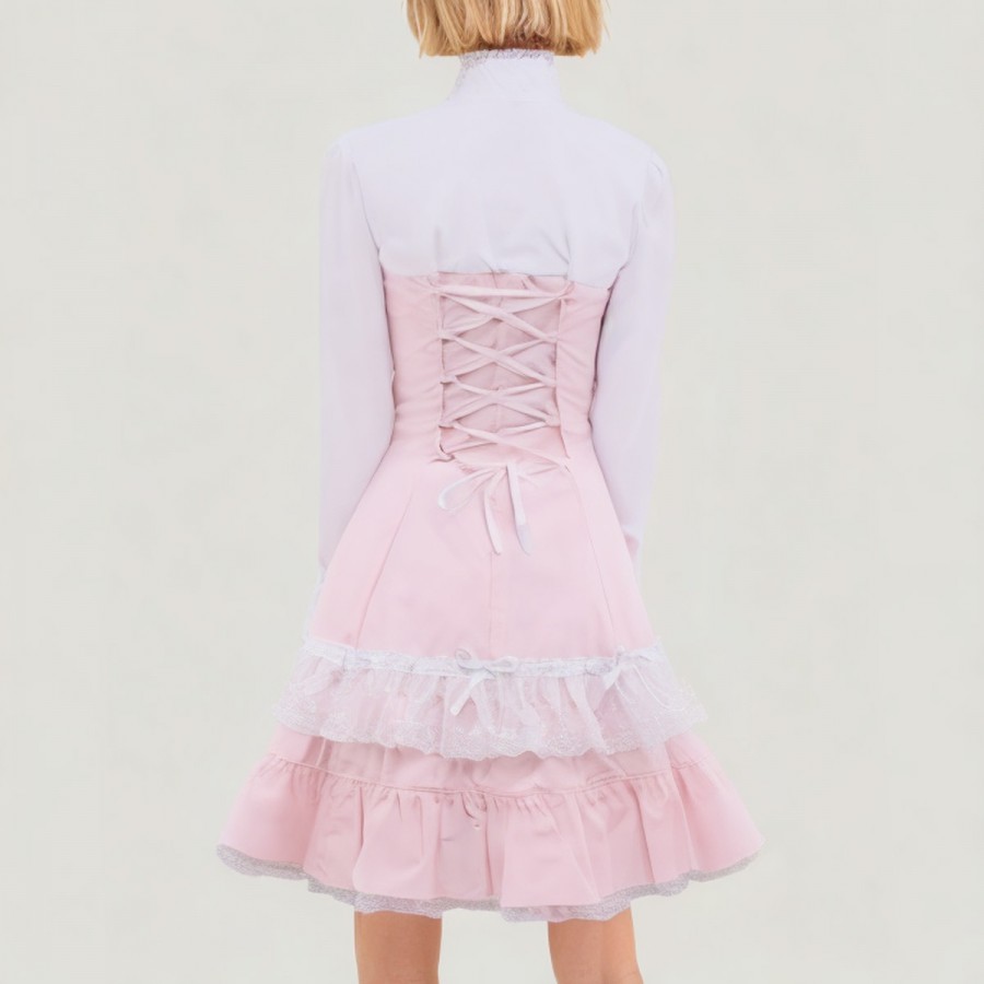 Pink Lolita Ruffled Dress
