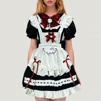 Black and white Lolita dress