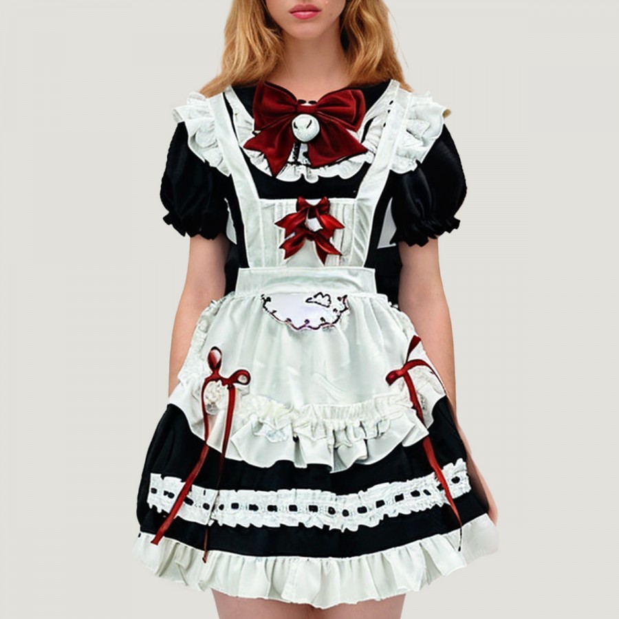 Black and white Lolita dress