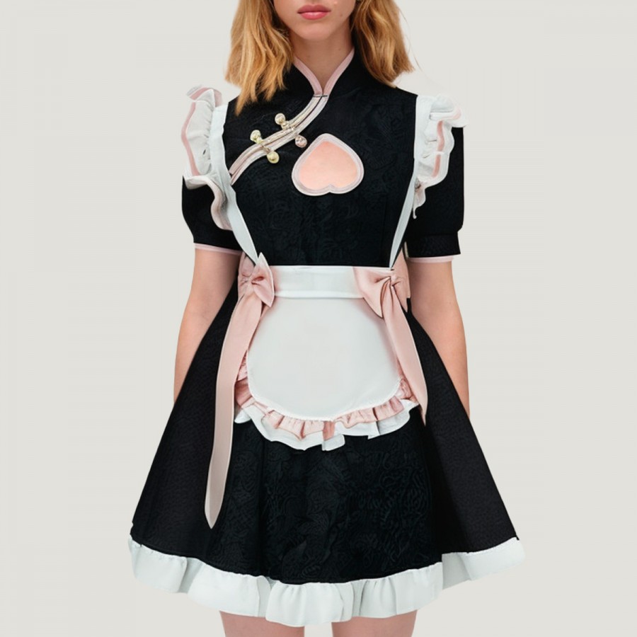 Lolita Maid Cheongsam Dress Set