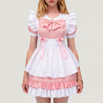 Sweet and cute anime-style French maid outfit for ladies