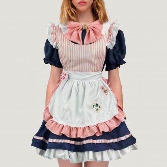 Black Lolita Maid Cosplay Outfit