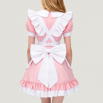 Sweet and cute anime-style French maid outfit for ladies
