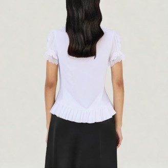 Lace Ruffled Lolita Short-Sleeve Shirt