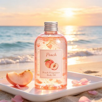 Skin-Softening Shower Oil with Sweet Natural Peach Fragrance