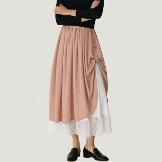 Women's Renaissance Style Double-Layer Long Dress