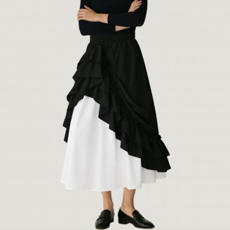 Retro medieval Renaissance style midi skirt