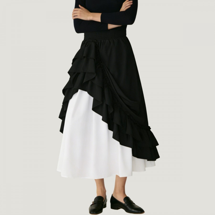 Retro medieval Renaissance style midi skirt