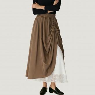 Double-layered Victorian Renaissance style skirt