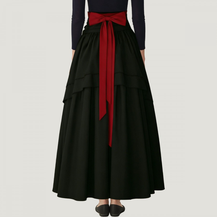 Renaissance-Medieval Pirate Style Women's Midi Skirt