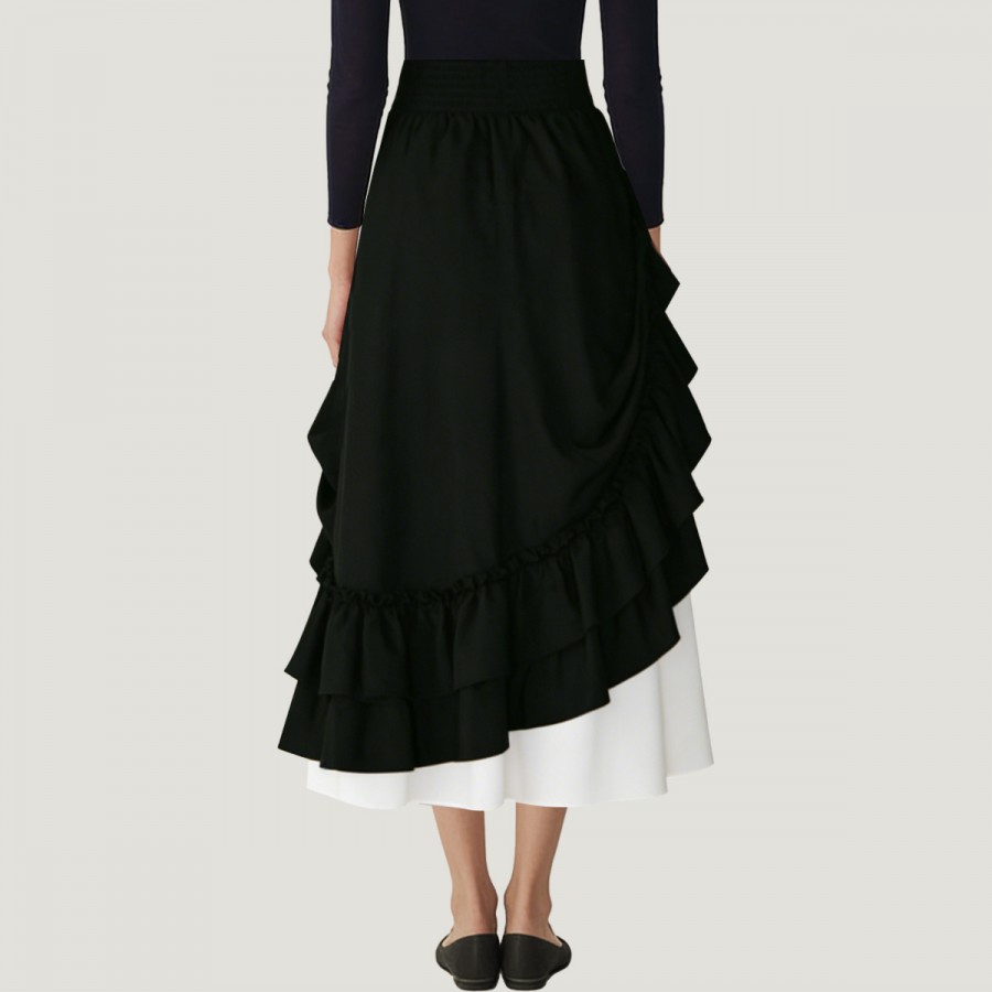 Retro medieval Renaissance style midi skirt