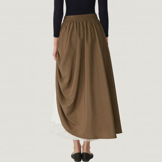 Double-layered Victorian Renaissance style skirt